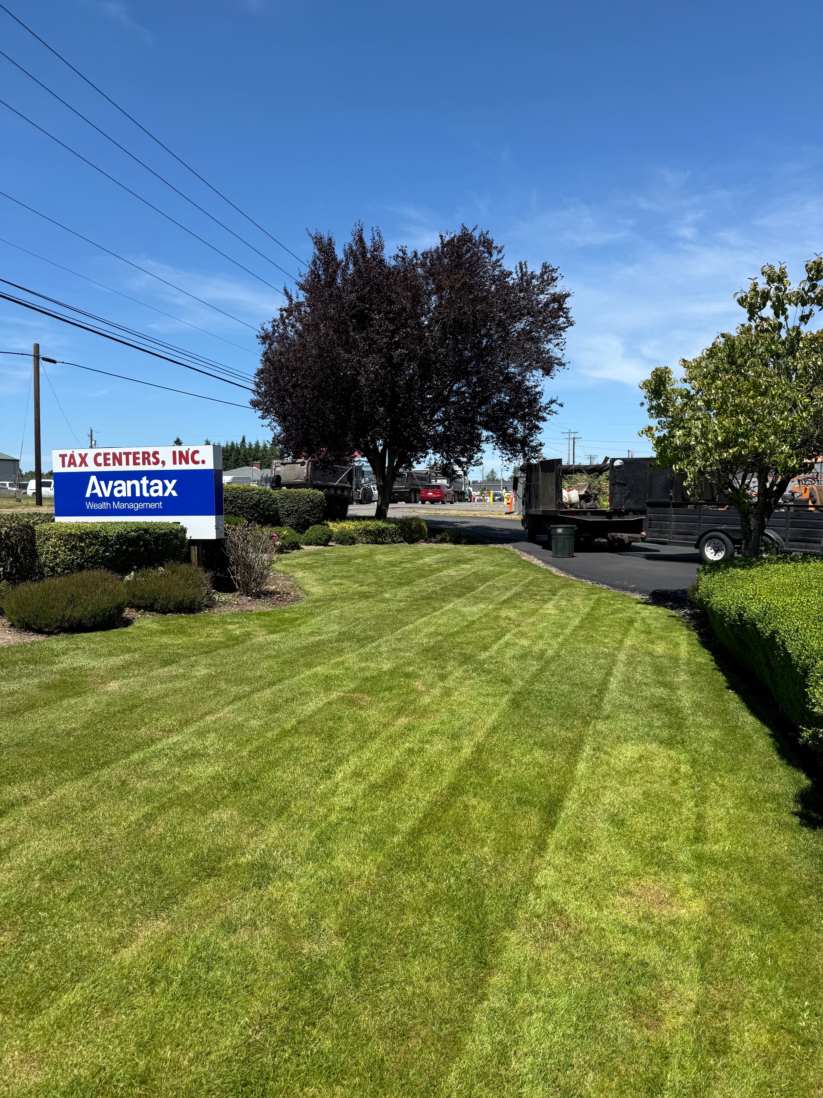 Before and after: weekly Mowing